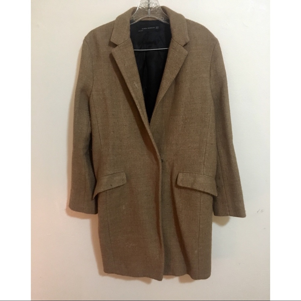 Tan light coat from Zara